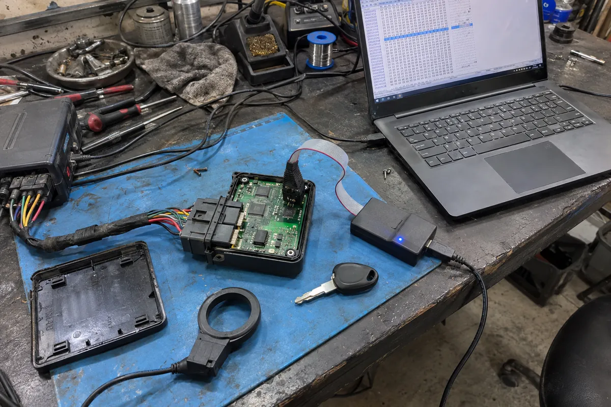 Ilustrație: Repararea modulului și programarea cheii